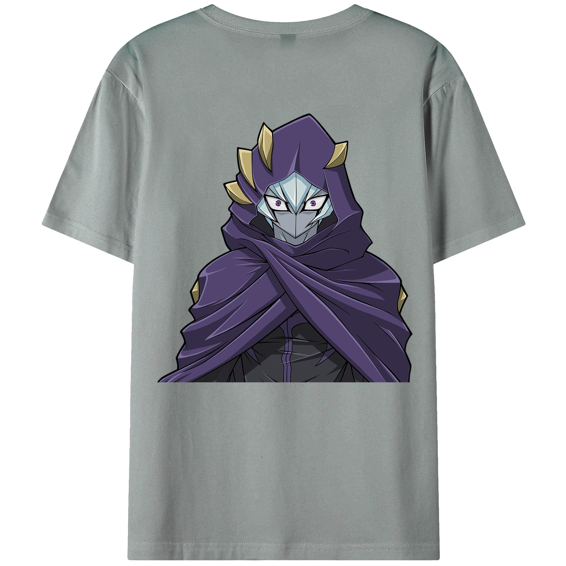 （画像用） 遊☆戯☆王 Yu-Gi-Oh! 綿100％ メンズ半袖Tシャツ（バックプリント） 通気性